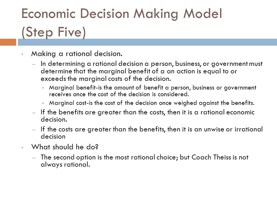 economic decision making